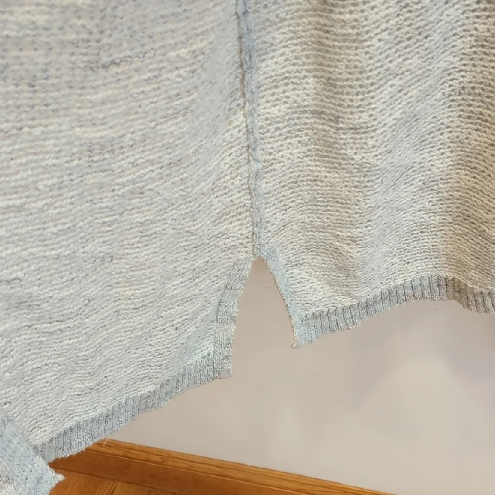 J.Jill Cotton Open Knit Spring Summer Beach Coastal Cardigan Gray Size XXL ECU